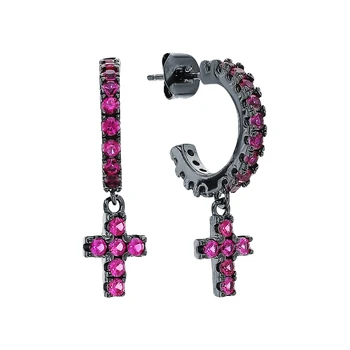 

Silver earrings with cubic zirconium sunlight sample 925