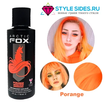 

Hair dye orange Arctic Fox porange, 118 ml