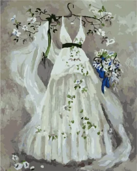 

Painting by Numbers Premium: Wedding dress