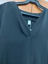 Summer Dresses Buttons V-Neck Lace-Up Oversize Colorfaith Women Spring Vintage Casual