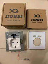 JIUBEI enchufe de pared de la UE toma corriente estándar con doble Casa enchufe usb de la energía del cargador con conector universal usb