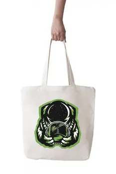 

Angemiel Bag Large Doğayı Protecting Astronot Shopping Beach Tote Bag