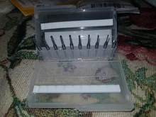 10 Uds 0,8-3.175mm PCB de carburo juego de cortadoras de fresado 3.175mm vástago de maíz Molino de extremo fresadora cortador Bits de corte CNC herramientas de fresado