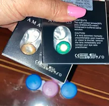 Lentes de contacto populares para Cosplay, 3 tonos, 12 colores, envío rápido, Color ojo, cubierta de 100%, ojos profundos