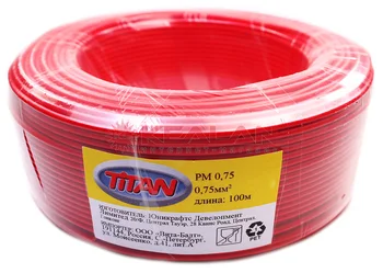 

Titan PM 0,75 wire mounting red 0,75mm, 100 m.