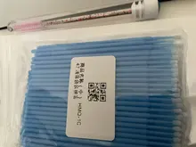 Microcepillo desechable para pestañas extensión individuales, hisopo para quitar pestañas, herramientas de extensión de pestañas, 100 unids/bolsa