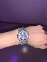 Reloj de moda con diamantes de acero para hombre, cronógrafo de Hip Hop, de lujo, dorado, masculino, 2021
