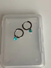 Pendientes de aro de Plata de Ley 925 Huggie para mujer, aretes geométricos de amor, Piercing de circonita, joyería de plata