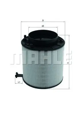 Фильтр воздушный AUDI A4/A5 3.2 FSI 07 MAHLE KNECHT LX2091D