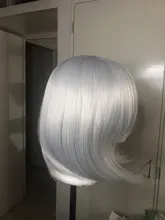 DIFEI peluca sintética bob corto pelo lacio con trimable flequillo Rosa rojo azul peluca cosplay púrpura para pelucas de pelo corto para mujeres