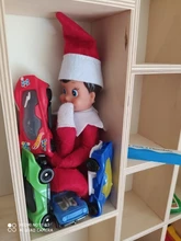 Elf libro regalo de Navidad juguetes rojo niño niña en rojo muñecos de peluche de juguete muñeca de Navidad para juguete de niños