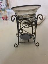 Horno de aromas de hierro Vintage con forma de ciervo, 6 tipos, estante para horno + bandeja para vela de cristal, soporte de aceite esencial para dormitorio, Hotel y oficina