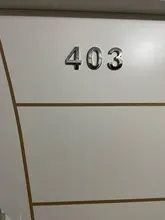 Cartel de número de puerta autoadhesivo 3D, 5cm/7cm, Número de Número, dígitos, para puerta de Hotel, oficina, dirección, calle, pegatinas, placas, carteles