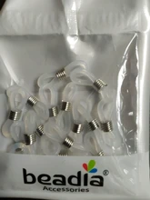 Cadena de silicona para gafas, anillo de goma antideslizante DIY, correa de conector, ojales, cuerda, cordón para gafas de sol, accesorio al por mayor, 20 Uds.