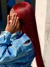 99J rojo peluca con malla Frontal pelucas de cabello humano de color Burdeos peruano peluca Frontal de encaje hueso recto peluca con malla Frontal s para mujer Remy