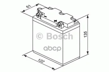

AKB M4 F12 6v 12AH 80A 122x61x135 Bosch art. 0092m4f120