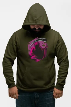 

Angemiel Purple Wear Grim Reaper Green Men 'S Hooded Sweatshirt