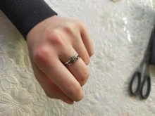 Anillos abiertos con cara feliz sonriente para mujer, anillos abiertos ajustables apilables de enlace, joyería trenzada, Color plateado antiguo Punk, A835