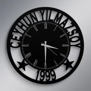 

Personalized Is and Dated Wood Wall Clock-1