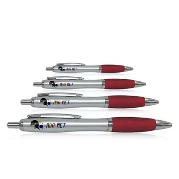 

Metal Look Red Ballpoint Pen (100 Pcs)