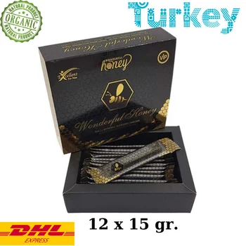 

Wonderful Turkish Mix Macun Horny Goat Weed Ginseng Herbal Aphrodisiac 12x15gr.