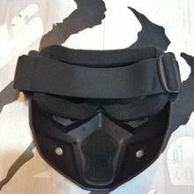 Máscara de esquí para hombre y mujer, gafas de seguridad con filtro para la boca a prueba de viento y de Motocross