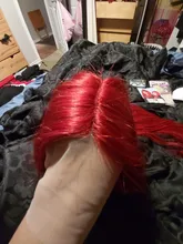 Remyblue-pelucas de cabello humano con encaje frontal 13x1, 99J, cabello humano malayo liso, Remy, prearrancado, 28 pulgadas