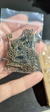 10 Uds. De llaves chapadas en Bronce Antiguo, 32x12mm, 2 colores