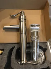 Tap Faucet Basin Sink Vanity Waterfall Cold-Mixer Orb/black Mount Crane Deck One-Handle