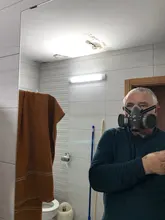 Respirador químico de Gas y polvo de media cara, mascarilla protectora de seguridad para el trabajo, filtros duales, pintura Industrial, Vapor orgánico