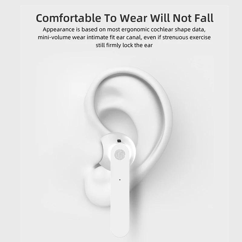 EISON HD Calling Bluetooth Earphones Hifi Sound Wireless Headphones Waterproof Noise Canceling Headset for xiaomi iphone phone