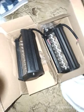 Barra de luz LED de 7 pulgadas para conducción todoterreno, haz combinado de 3 filas para barco, coche, Tractor, camión, 4x4, SUV, 12V y 24V, 2 uds.