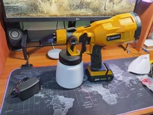 DEKO-PISTOLA DE PULVERIZACIÓN, pulverizador de pintura eléctrico de alta Casa de poder, 220V, 3 boquillas, fácil de rociar y limpiar, perfecto para principiantes