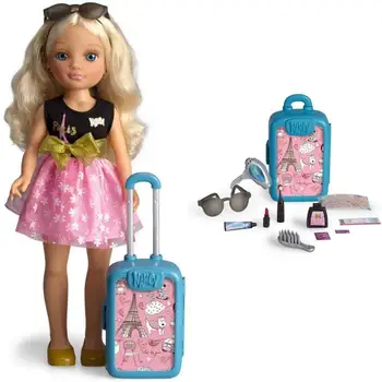 

NANCY, doll, chic travels to Paris with suitcase and accessories, Nancy Doll, Nancy famous doll, articulated doll,