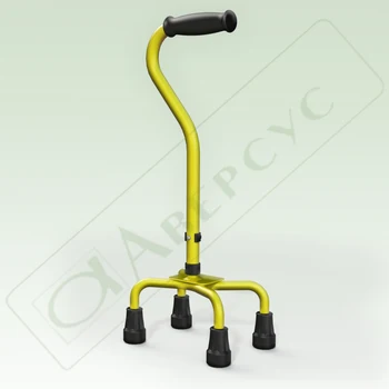 

Арт.22д/h. Walking stick многоопорная (the 4-way опорах) children, aluminum, хомутная height adjustment, the low platform.