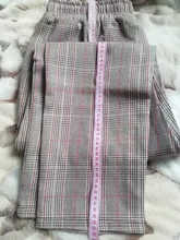 Plaid Pants Trousers Joggers Harajuku Women Streetwear Korean-Style Plus-Size Autumn