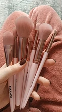 Makeup-Brushes Powder Eyeshadow Eyelash-Eyebrow Blending-Eyeliner Pink Beauty MAANGE