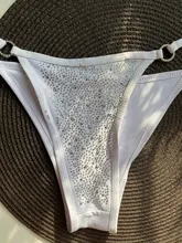 Female Swimsuit Bikini-Set Two-Pieces Rhinestone Bling Women V2064 Lady