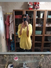 Kimono Cardigan Sweaters Lantern Berrygo V-Neck Knitted Female Women Sleeve-Button Streetwear