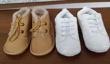 Botines de nieve para bebé, zapatos de cuna para niño y niña, suela antideslizante de algodón cálido para invierno, zapatos para primeros pasos