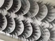 ISEEN-pestañas postizas de visón Natural, largas, delicadas, dramáticas, suaves, voluminosas, Kit de maquillaje, 5/8 pares