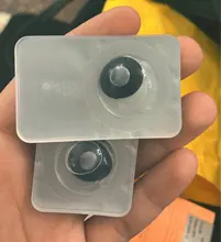 2 unids/par-lentillas de colores para disfraz de Halloween, lentes de contacto para ojos de Anime, colores para Cosplay, Rojo