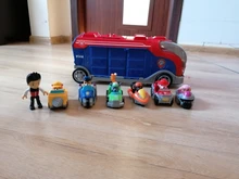 Coche de juguete de plástico de la Patrulla canina para niños, juguete de la Patrulla canina, autobús de rescate, modelo de figura de acción, regalo de cumpleaños