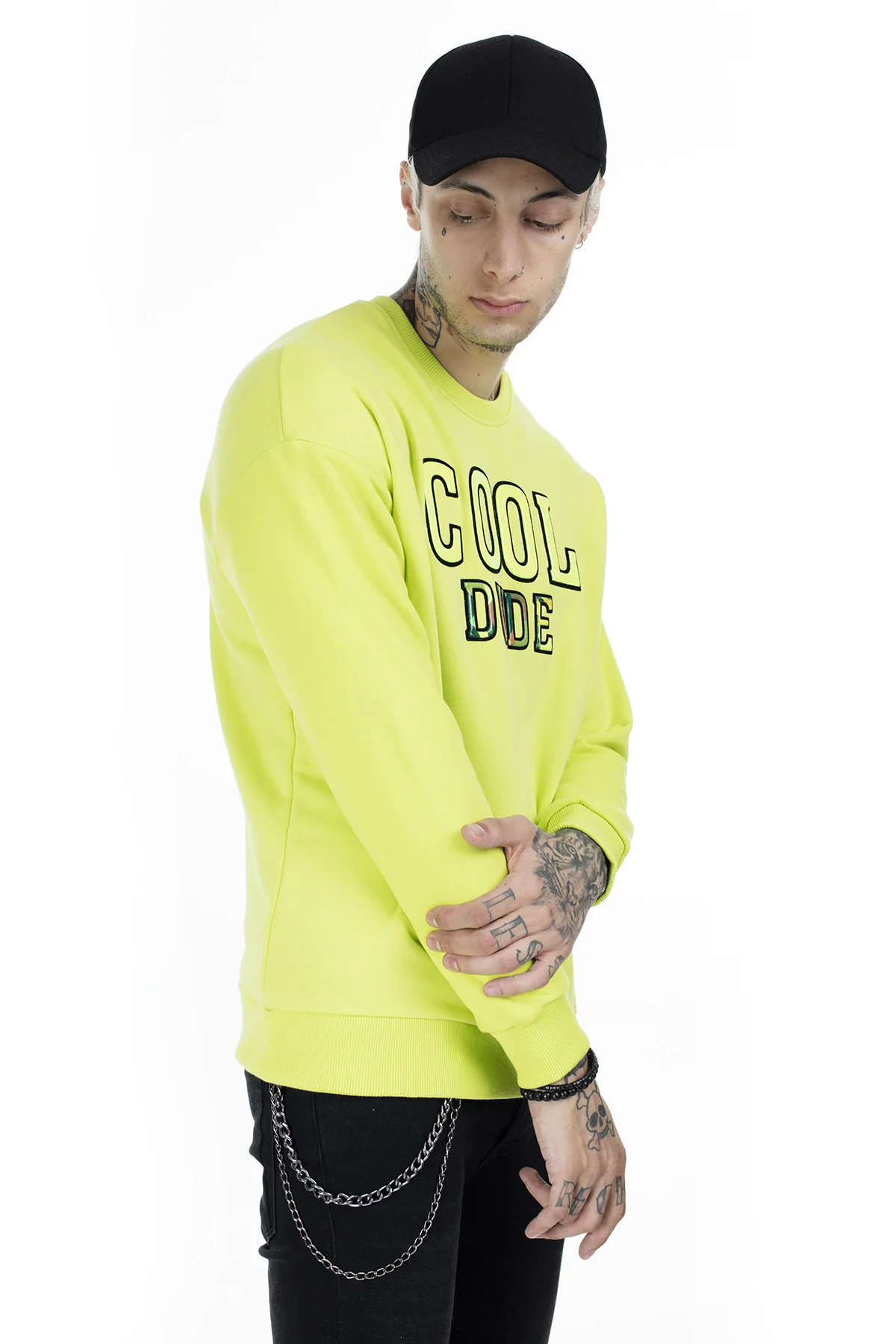 Breezy Печатный велосипедный воротник пот мужской пот 02040209