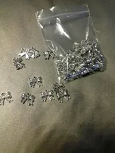 50 piezas encantos Bowknot Bow 11x10mm antiguo bronce plata Color colgantes DIY collar hacer hallazgos joyería tibetana hecha a mano