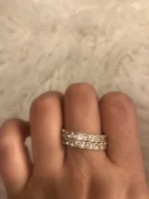 2020 Luxury Brand Jewelry White Color Inlay Cubic Zirconia Unique Shaped Ring for 