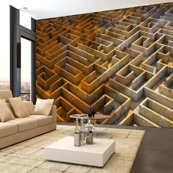 

Wall mural-maze of rust-100x70 cm