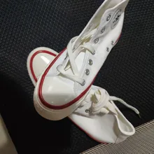 Zapatillas vulcanizadas de lona para mujer, zapatos informales de deporte de verano para niñas, Zapatillas altas vulcanizadas para caminar, 2021