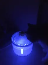 Water-Fountain Automatic Bowl Feeder Drinker FILTERS Led-Lighting Cats with 5-Pack USB
