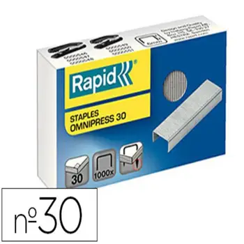 

Staples rapid omnipress 30 galvanized box of 1000 staples 79755-5000559